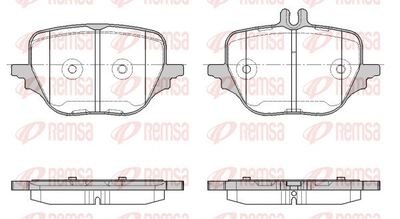 Brake Pad Set, disc brake REMSA 1966.00