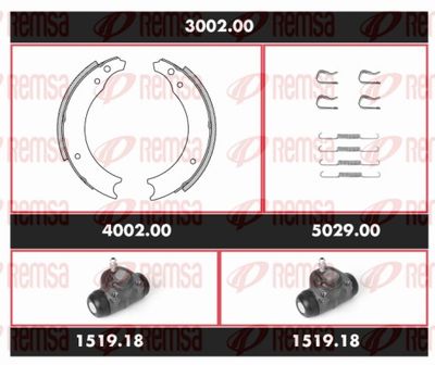 Brake Kit, drum brake REMSA 3002.00