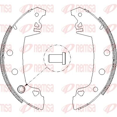 REMSA 4017.01 Brake Shoe