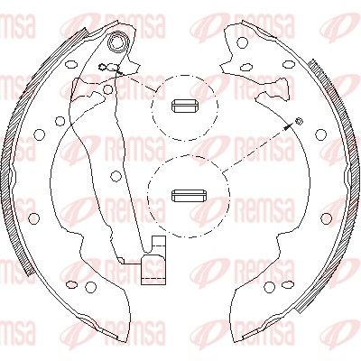 Brake Shoe REMSA 4027.01