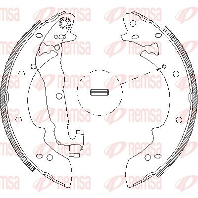 Brake Shoe REMSA 4027.02