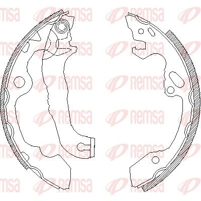 REMSA 4040.00 Brake Shoe