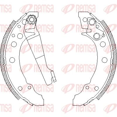 Brake Shoe REMSA 4045.00