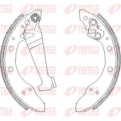 REMSA 4046.00 Brake Shoe