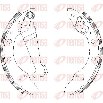 Brake Shoe REMSA 4046.01