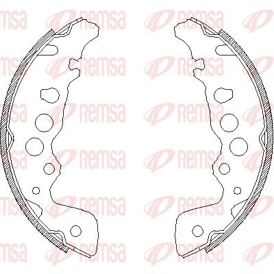 Brake Shoe REMSA 4049.00