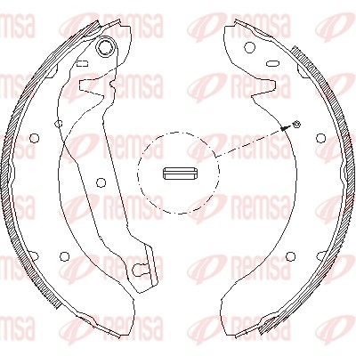 REMSA 4055.00 Brake Shoe