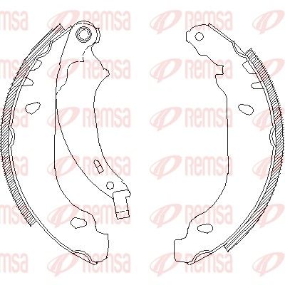 Brake Shoe REMSA 4076.00