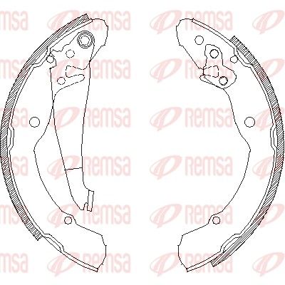 Brake Shoe REMSA 4082.00