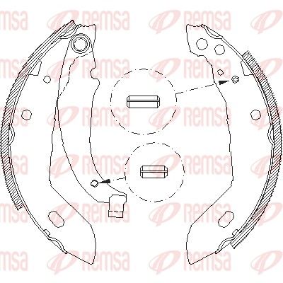 Brake Shoe REMSA 4083.00