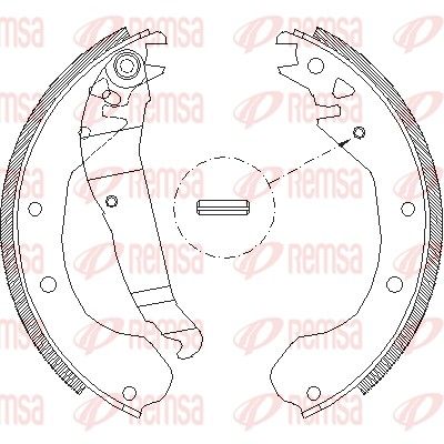 Brake Shoe REMSA 4090.00