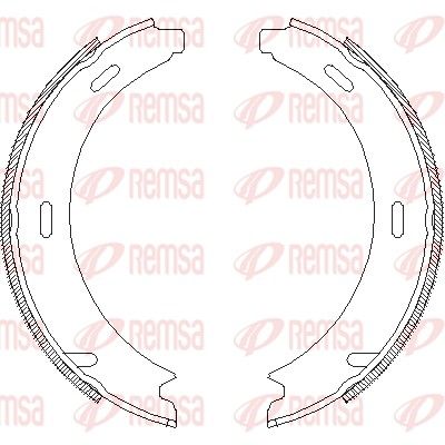 Brake Shoe, parking brake REMSA 4093.01