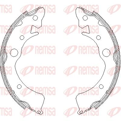 REMSA 4096.00 Brake Shoe