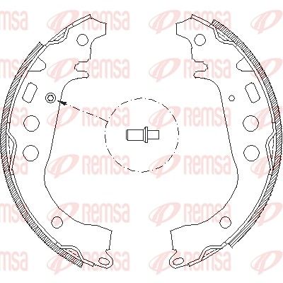 REMSA 4101.00 Brake Shoe