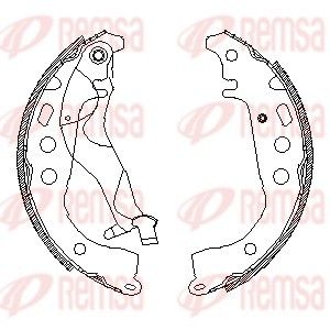 REMSA 4101.01 Brake Shoe