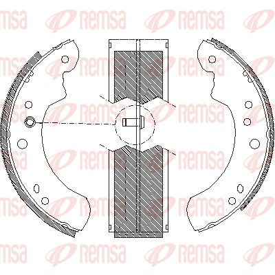 Brake Shoe REMSA 4112.00