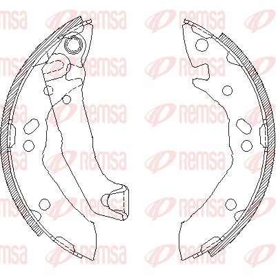 Brake Shoe REMSA 4117.01