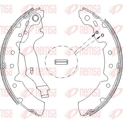 REMSA 4131.00 Brake Shoe