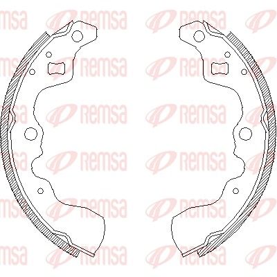 Brake Shoe REMSA 4132.00