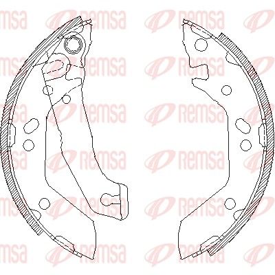 Brake Shoe REMSA 4140.00