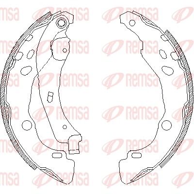 Brake Shoe REMSA 4152.00