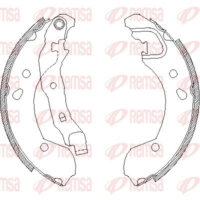 REMSA 4168.00 Brake Shoe