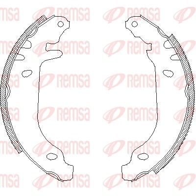 Brake Shoe REMSA 4169.00