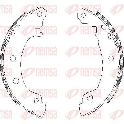 REMSA 4182.04 Brake Shoe