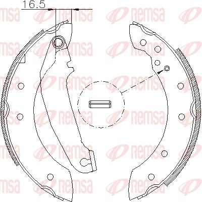 Brake Shoe REMSA 4199.00