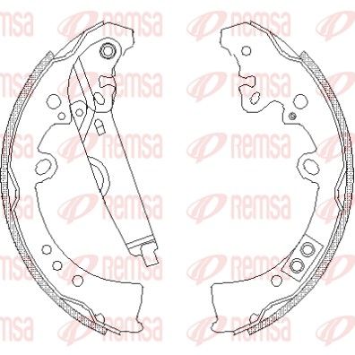 REMSA 4218.01 Brake Shoe