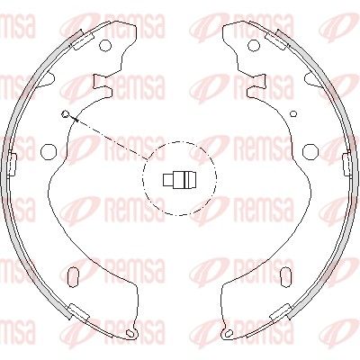 Brake Shoe REMSA 4224.00