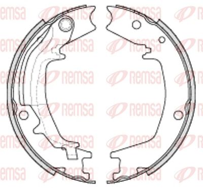 Brake Shoe, parking brake REMSA 4235.00