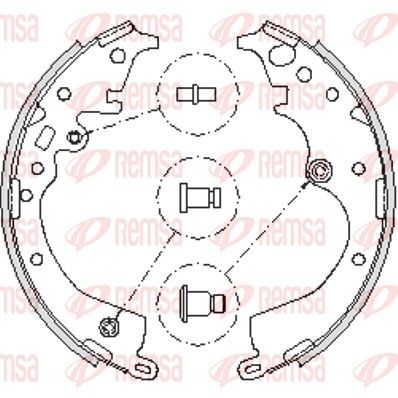 REMSA 4239.00 Brake Shoe