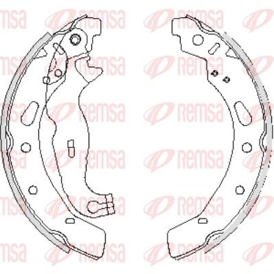 REMSA 4242.00 Brake Shoe