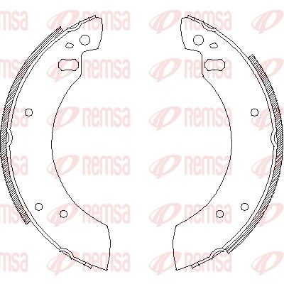 REMSA 4254.00 Brake Shoe