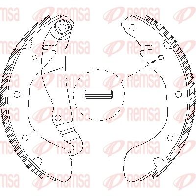 REMSA 4307.00 Brake Shoe