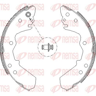 Brake Shoe REMSA 4316.00