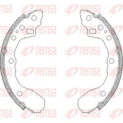 Brake Shoe REMSA 4344.00