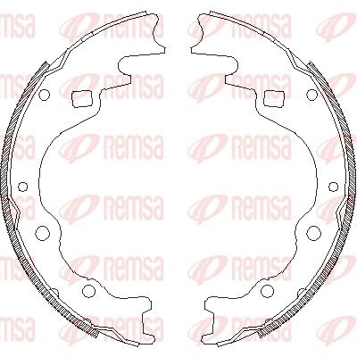 REMSA 4365.00 Brake Shoe