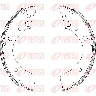 Brake Shoe REMSA 4367.00