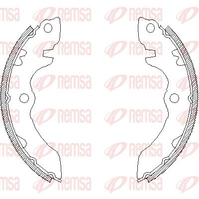 Brake Shoe REMSA 4392.00