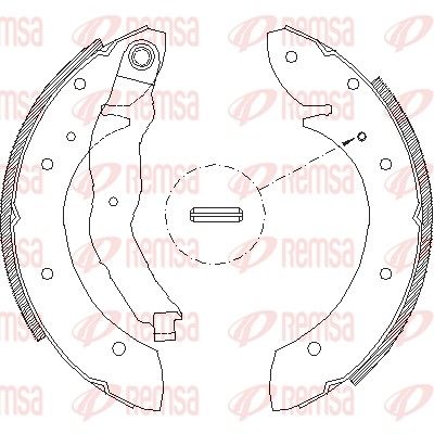 Brake Shoe REMSA 4396.01