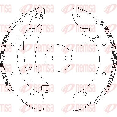 Brake Shoe REMSA 4396.02