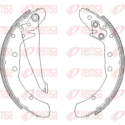 REMSA 4397.00 Brake Shoe