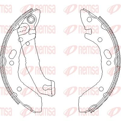 Brake Shoe REMSA 4401.00