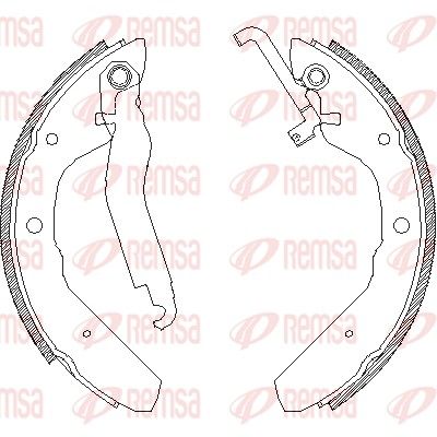 Brake Shoe REMSA 4403.00