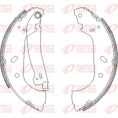 Brake Shoe REMSA 4417.01