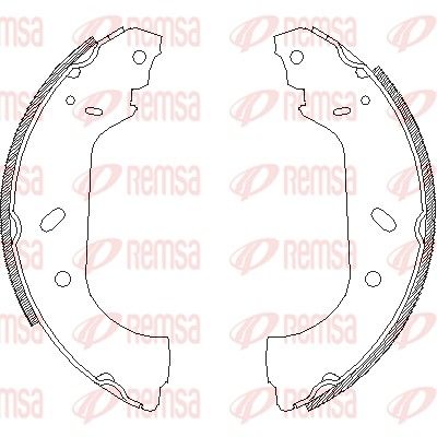 Brake Shoe REMSA 4417.00