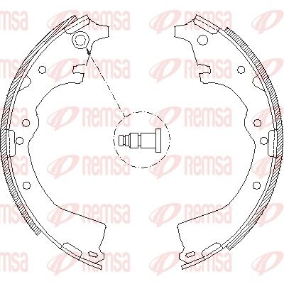 Brake Shoe REMSA 4427.00