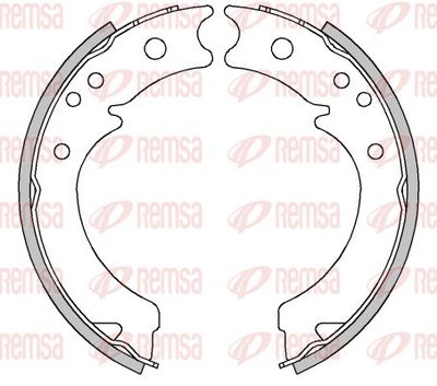 Brake Shoe, parking brake REMSA 4457.00